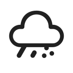 Weather Rain Snow SVG Icon